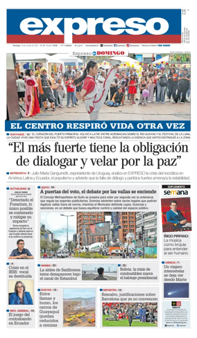 Cover of Diario Expreso