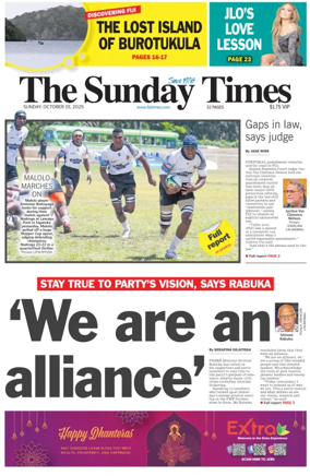 Cover of The Fiji Times