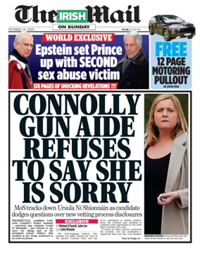 Cover of The Irish Mail on Sunday