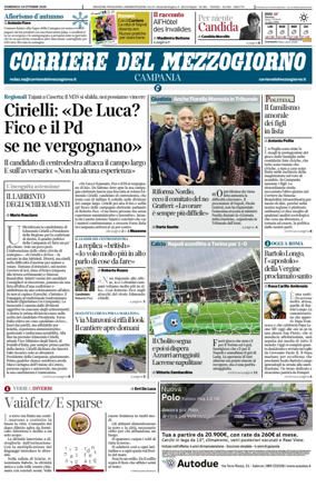 Cover of Corriere del Mezzogiorno (Campania)