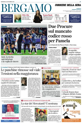 Cover of Corriere della Sera (Bergamo)