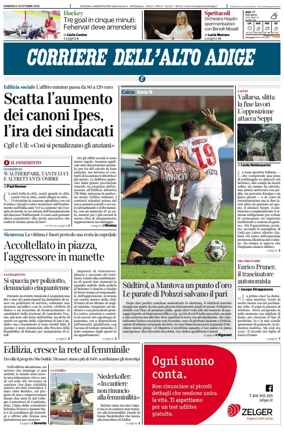 Cover of Corriere dell'Alto Adige