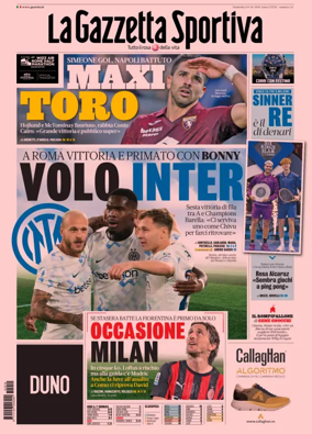Cover of La Gazzetta dello Sport 