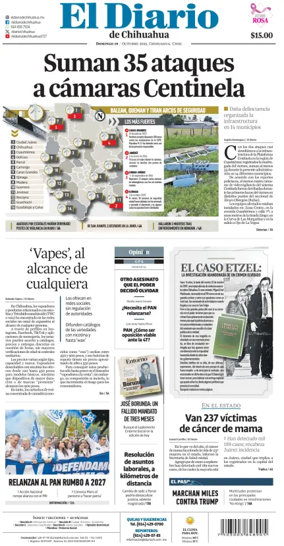 Cover of El Diario de Chihuahua