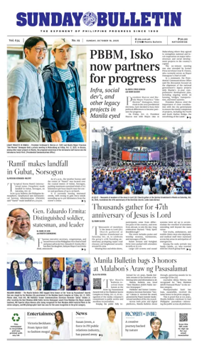 Cover of Manila Bulletin