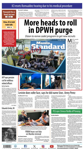 Cover of Manila Standard