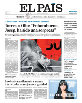 Cover of El País (Catalunya)