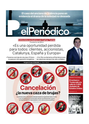 Cover of El Periódico de Catalunya (Castellano)