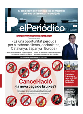 Cover of El Periódico de Catalunya (Català)