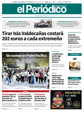Cover of El Periódico Extremadura