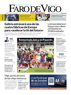 Cover of Faro de Vigo (Pontevedra)