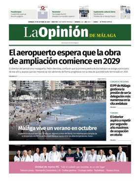 Cover of La Opinion de Malaga