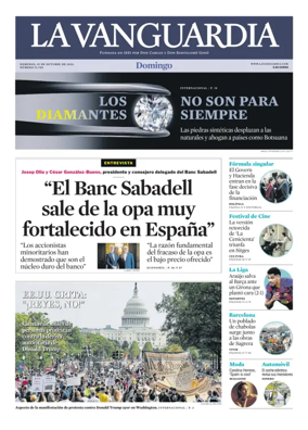 Cover of La Vanguardia