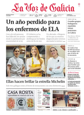 Cover of La Voz de Galicia (Arousa)