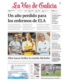 Cover of La Voz de Galicia (Pontevedra)