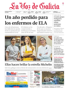 Cover of La Voz de Galicia (Santiago)