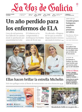 Cover of La Voz de Galicia (Viveiro)