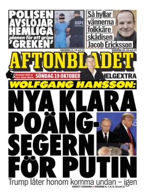 Cover of Aftonbladet