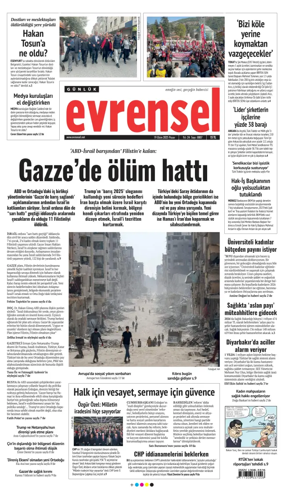 Cover of Evrensel Gazetesi