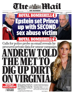Cover of The Mail on Sunday