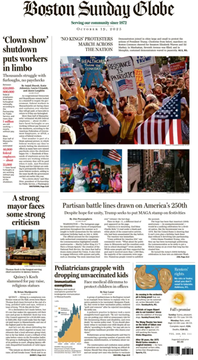 Cover of Boston Sunday Globe