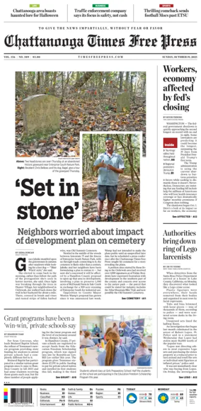 Cover of Chattanooga Times Free Press