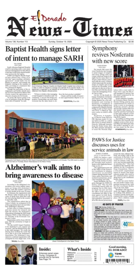 Cover of El Dorado News-Times (VCID - Camden News)