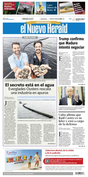 Cover of El Nuevo Herald (Sunday)