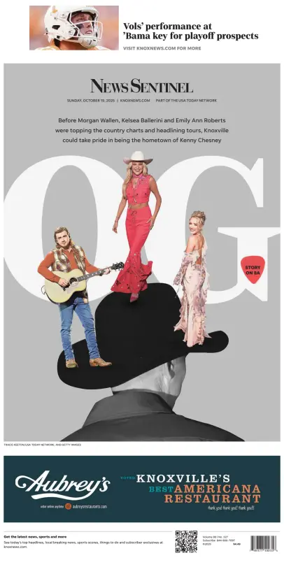 Cover of Knoxville News Sentinel