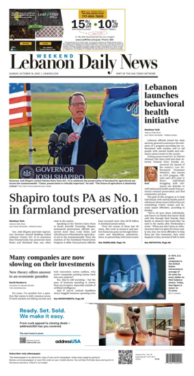 Cover of Lebanon Daily News