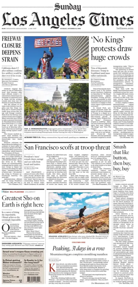 Cover of Los Angeles Times (Sunday)