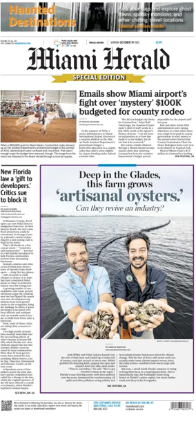 Cover of Miami Herald (Sunday)