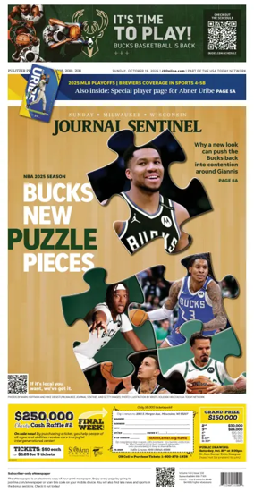 Cover of Milwaukee Journal Sentinel