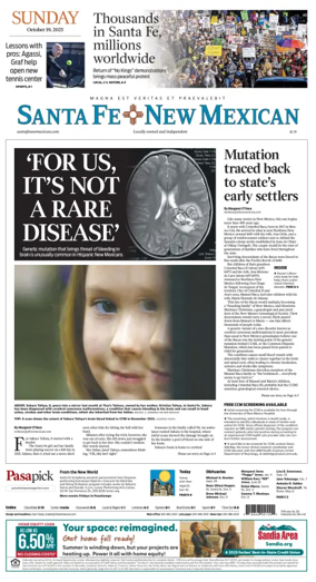 Cover of Santa Fe New Mexican