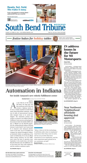 Cover of South Bend Tribune