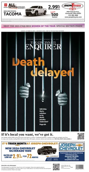 Cover of The Cincinnati Enquirer