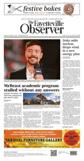 Cover of The Fayetteville Observer