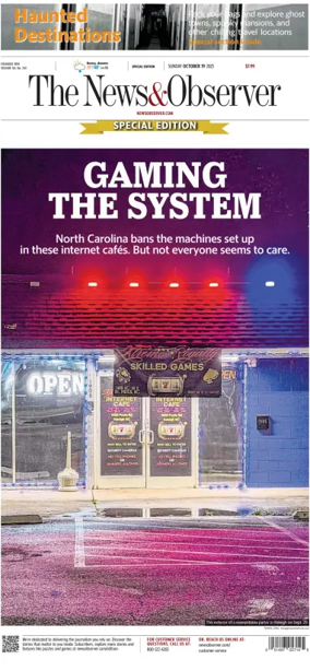 Cover of The News & Observer (Sunday)