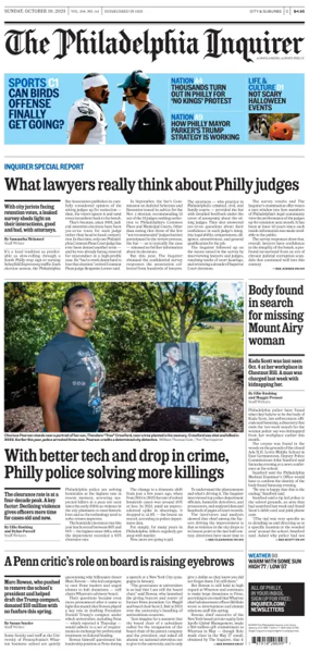 Cover of The Philadelphia Inquirer