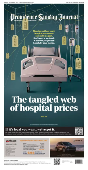 Cover of The Providence Journal