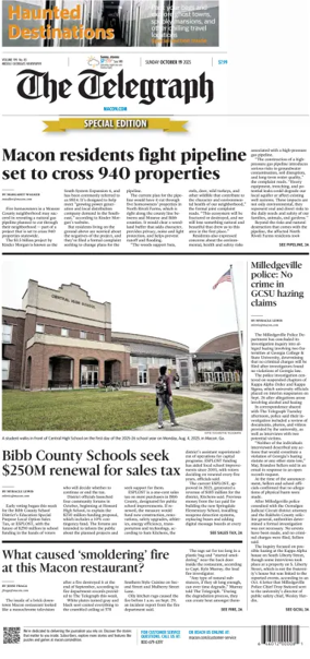 Cover of The Telegraph (Macon) (Sunday)