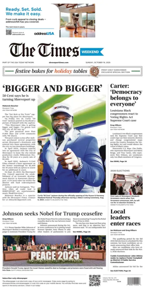 Cover of The Times (Shreveport)