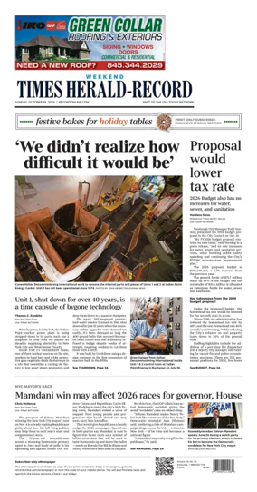 Cover of Times Herald-Record