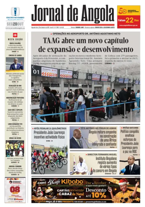 Cover of Jornal de Angola