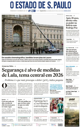 Cover of O Estado de S. Paulo