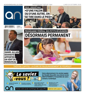 Cover of Acadie Nouvelle