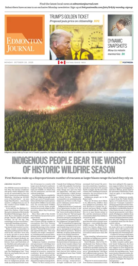 Cover of Edmonton Journal