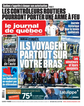 Cover of Le Journal de Quebec