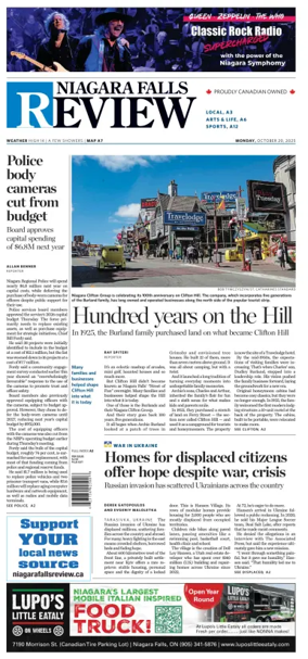 Cover of The Niagara Falls Review