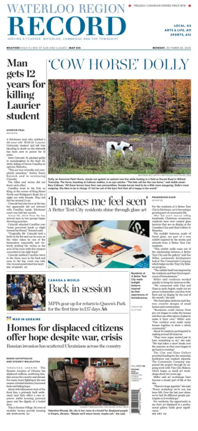 Cover of Waterloo Region Record